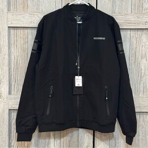 Rawgear Black Bomber Jacket sz Med NWT